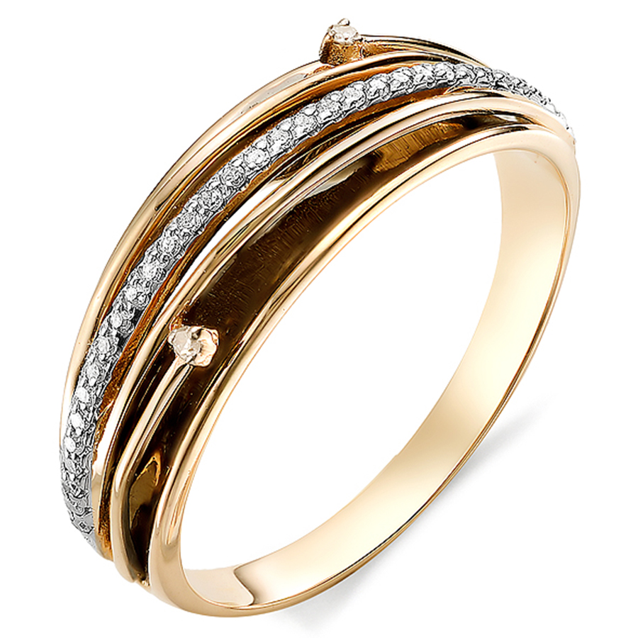 Кольцо, золото, бриллиант, 12337-100